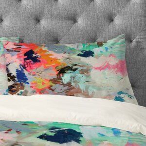 IVY BRONX Standard Pillow Case IVBX2813 Abstract Colorful NEW NWOT